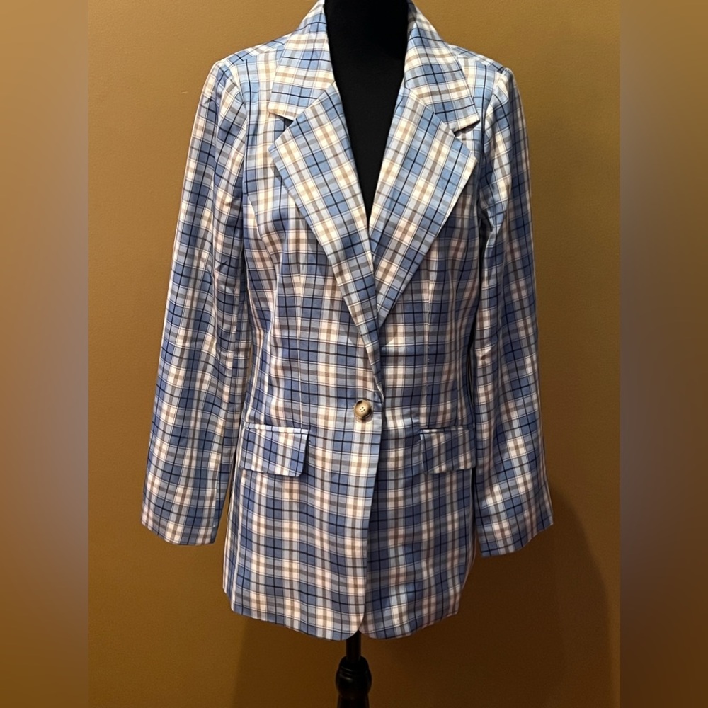 VICI Tailored Plaid Blazer-NWT